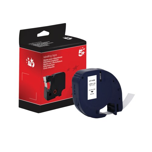 Five Star Non-OEM Replacement for Dymo 91200 White Pearl 12mm x 4m FS671436