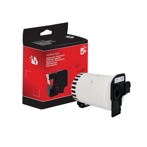 Five Star Non-OEM Replacement for Brother DK-22246 Black on White 103mm x 30.48m FS673044