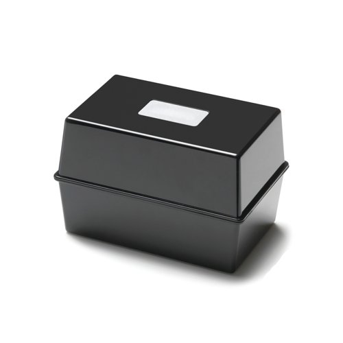 5 Star Card Index Box 5x3 Inch Black FS676901