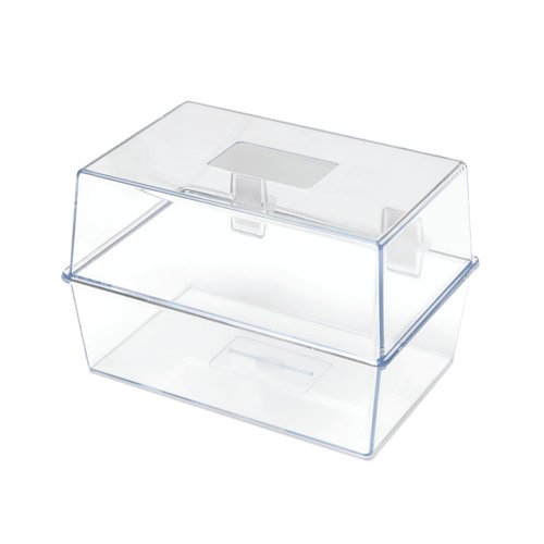 5 Star Card Index Box 6x4 Inch Crystal FS677017