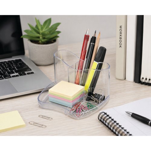 FS677870 5 Star Contemporary Kaddymaster Desk Tidy Crystal FS677870
