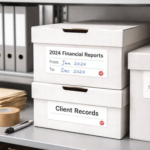 FS679701 | Compact A4 sheet labels for everyday office retail and warehouse labelling. Ideal for file tabs pricing barcodes asset labels and small product identification. Designed for sharp results on laser copier and mono inkjet printers.