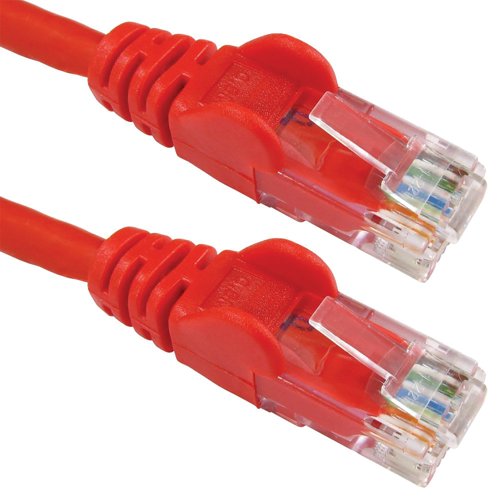 5 Star Cat6 LSOH Patch Cable Moulded 1m Red FS686790