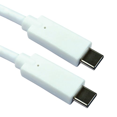 5 Star USB-C to USB-C 10GBPS Cable 100W 1.8m White FS687016
