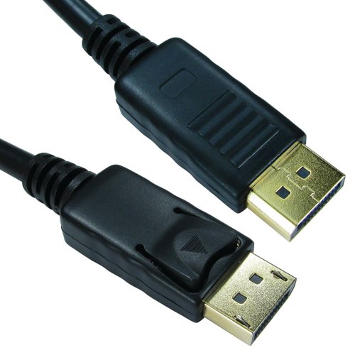5 Star Locking DisplayPort Cable 3m Black FS687083