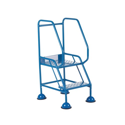 5 Star UK Domed Feet Punched 2 Tread Steps Blue FS687549