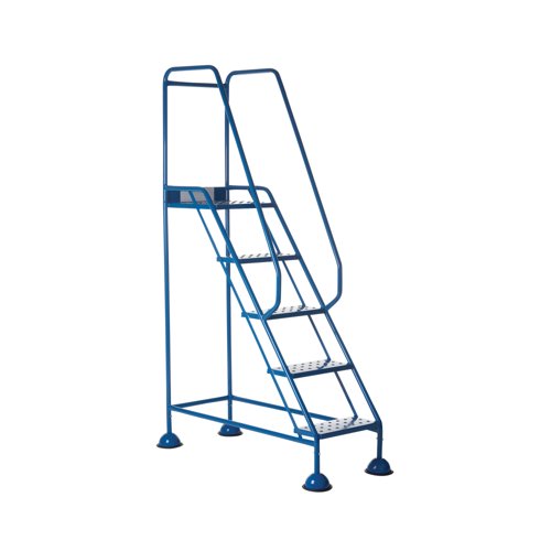5 Star UK Domed Feet Punched 5 Tread Steps Blue FS687644