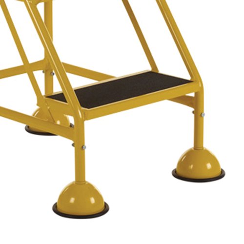 5 Star UK Domed Feet Anti-Slip 2 Tread Steps Yellow FS687696