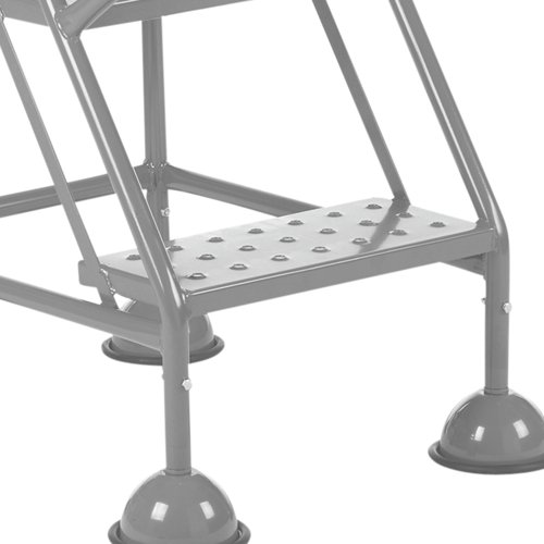 5 Star UK Domed Feet Punched 2 Tread Steps Grey FS687880