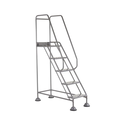 5 Star UK Domed Feet Punched 5 Tread Steps Grey FS687887