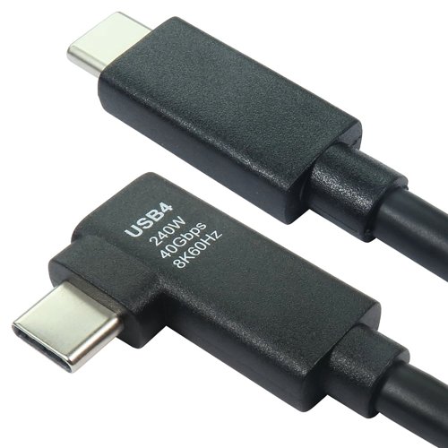 5 Star USB4 40GBPS EPR Cable RA Connector 1M FS711314