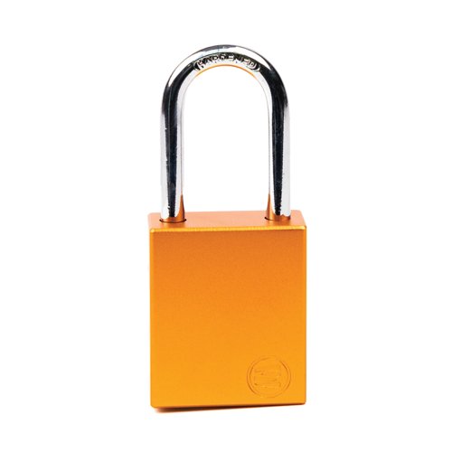 5 Star Aluminium Safety Lockout Padlock Orange FS712562