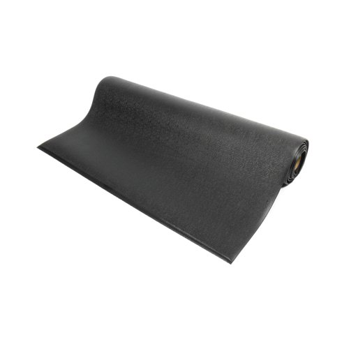 5 Star Anti-Fatigue Textured Top Mat 1.2 x 18.3m Black FS712636