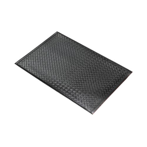 5 Star Anti-Fatigue Diamond Mat 0.6 x 0.9m Black FS712649