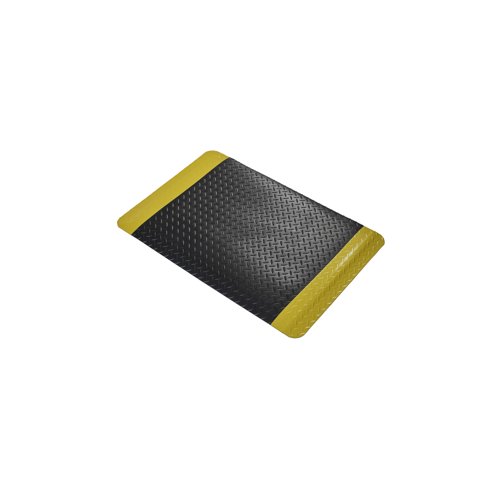 5 Star Anti-Fatigue Deckplate Mat 0.6 x 0.9m Black/Yellow FS712704