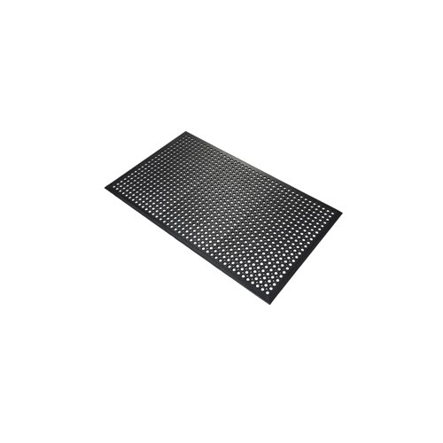 5 Star High Duty Anti-Fatigue Edged Mat 0.9 x 1.5m Black FS712736