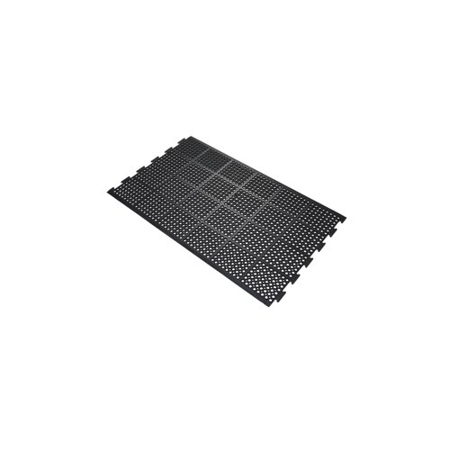 5 Star High Duty Anti-Fatigue Mat Black 0.9x1.5m Conn/2 Short FS712738