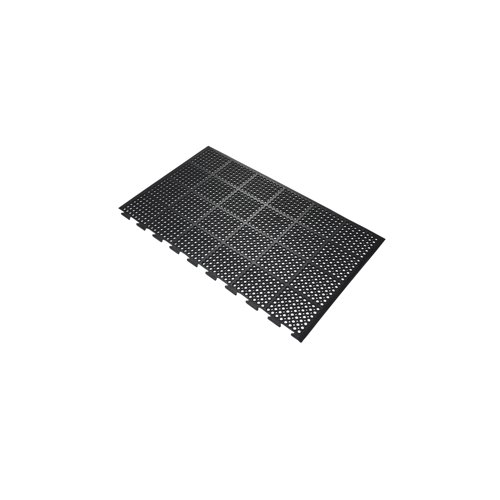 5 Star High Duty Anti-Fatigue Mat Black 0.9mx1.5m Conn/1 Long FS712739