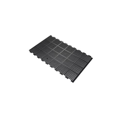 5 Star High Duty Anti-Fatigue Mat Black 0.9mx1.5m Conn/2 Long FS712740