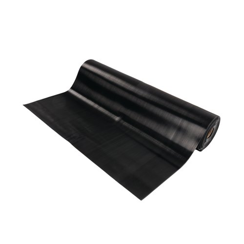 5 Star Ribbed Runner Mat 0.9m x 5m x 6mm Black FS712757