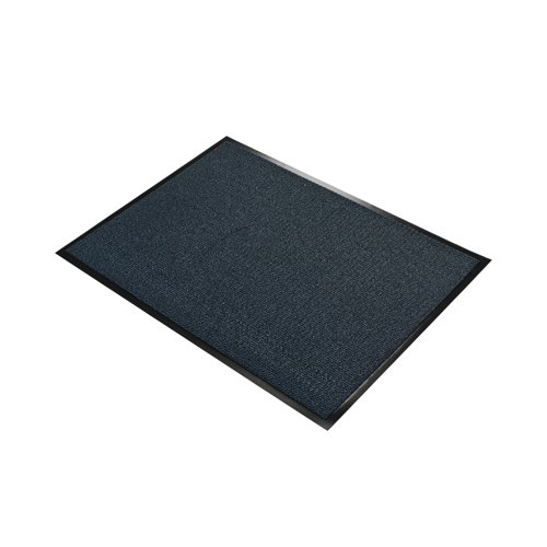 5 Star Entrance Door Mat 0.9 x 1.5m Black/Blue FS712876