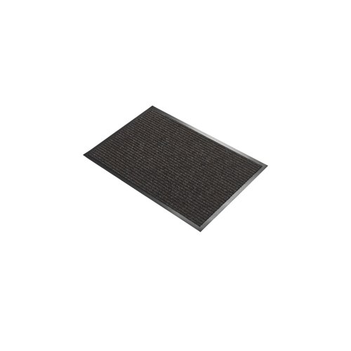 5 Star Heavy Duty Ribbed Door Mat 0.6 x 0.9m Brown FS712946