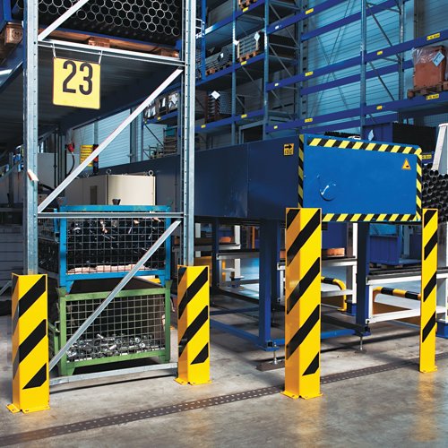 Hdut Column/Corner Protector Right Profile 800x6 Ylw/Blk FS784940
