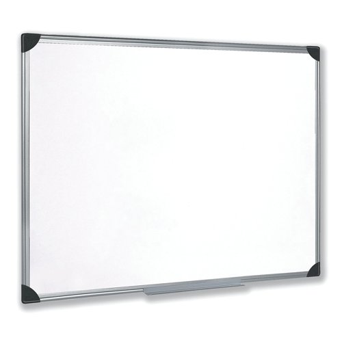 5 Star Office Whiteboard Drywipe Magnetic with Pen Tray and Aluminium Trim 900x600mm