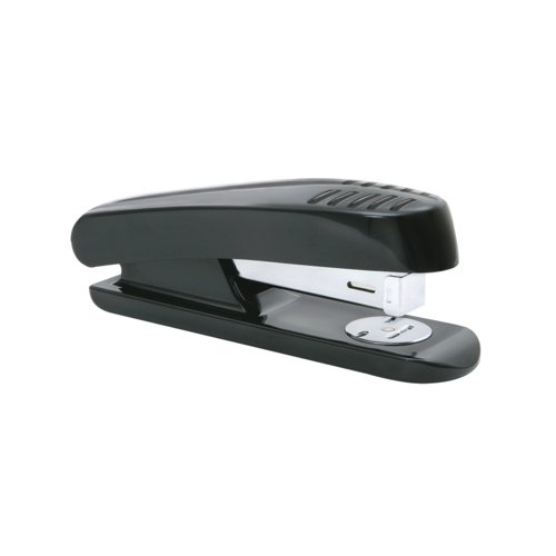 5 Star Office Stapler Half Strip Plastic Capacity 20 Sheets Black