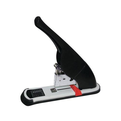 5 Star Office Stapler Heavy Duty Office Lever Arm All Steel Capacity 240 Sheets Black