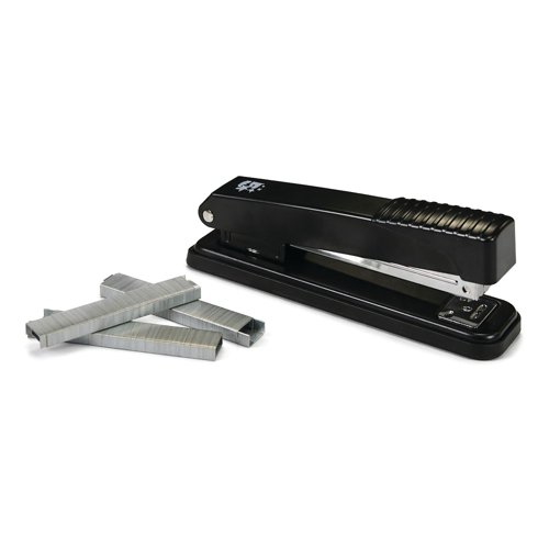 FS918672 5 Star Full Strip Stapler Top Loading Capacity 20 Sheets Metal Top and Base Black 918672