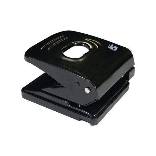 FS918826 5 Star 2 Hole Punch Metal with Plastic Base Capacity 30 Sheets Black 918826