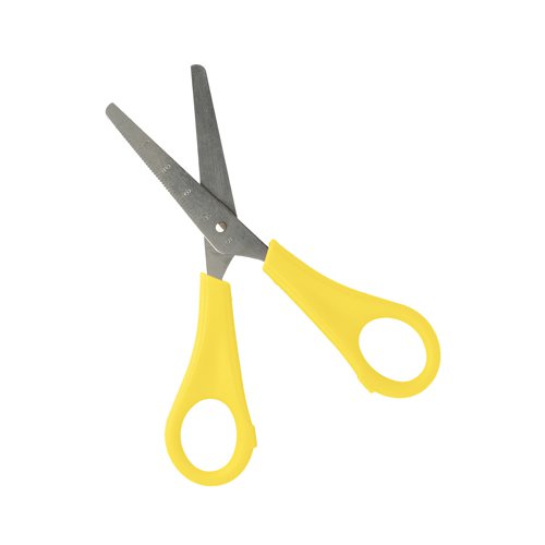 5 Star Office School Scissors Plastic Handles Stainless Steel Blades 130mm Assorted (Pack of 30) | VOW