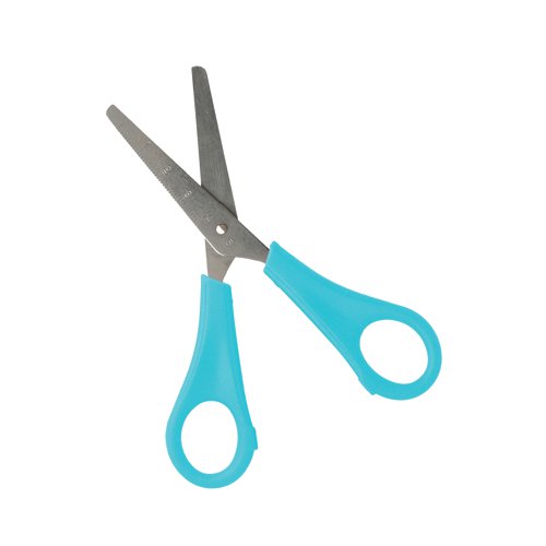 5 Star Office School Scissors Plastic Handles Stainless Steel Blades 130mm Assorted (Pack of 30) | VOW