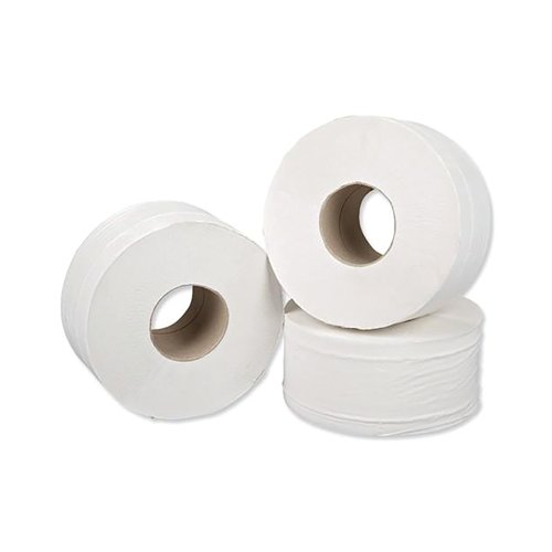 5 Star Mini Jumbo Toilet Rolls 1-Ply 250mmx200m (Pack of 12)