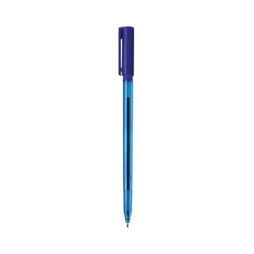 5 Star Ball Pen Medium 1mm Tip 0.5mm Line Blue (Pack of 20) 938017
