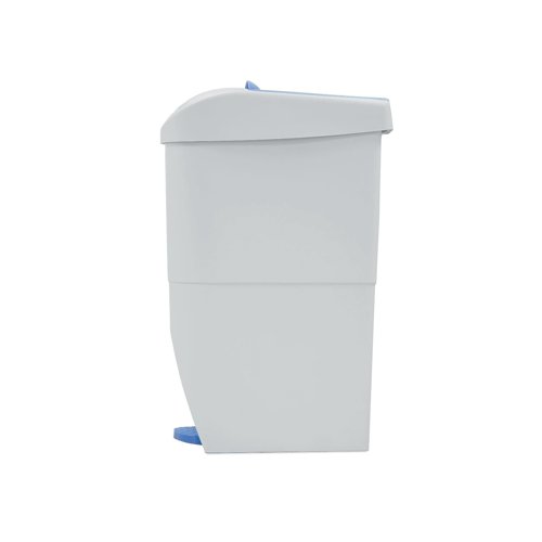 Sanitay Bin Pedal Operated 20 Litre White/Blue WR-FQ-1003 | Prestige Washrooms