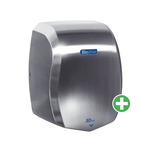 Biodrier 3D Smart Dry Plus Hand Dryer Brushed Steel HD-BSD60KPLUS-BS