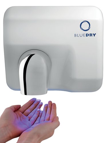 Bluedry Blue Storm Hand Dryer White HD-BD1004W