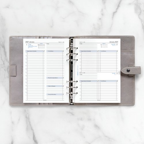Filofax Refill Day Per Page A5 White 2027 27-68519