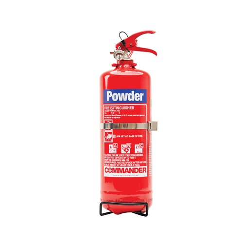 Commander Fire Extinguisher ABC Dry Powder 2kg FX-PWD-002-DCF