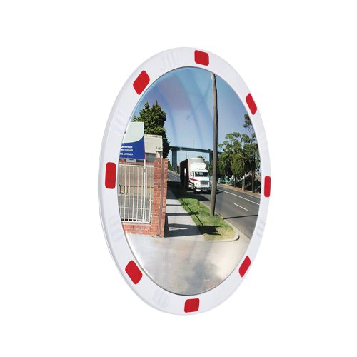 Premium Reflective Circular Traffic Mirror 600mm Diameter with Fixings TMRC60Z | GA78926 | GPC Industries Ltd