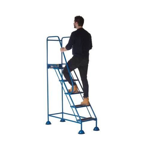 Climb-It Domed Feet Step 5 Tread Anti Slip Blue AAD05SBL