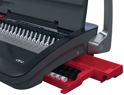 GBC CB12 Manual Comb Binding Machine Black/Red 4410060