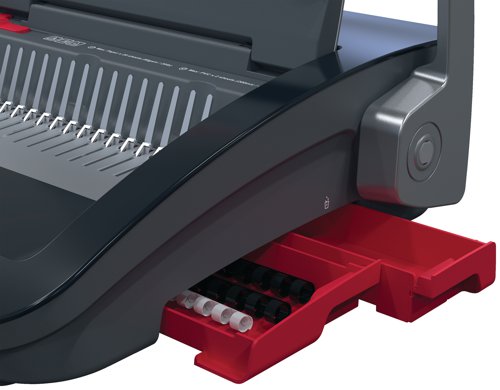 GBC CB25 Manual Comb Binding Machine Black/Red 4410063 | ACCO Brands