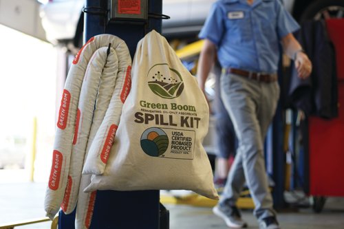 Green Boom Small Spill Kit with Strap Bag SK005S - Best Price Spillage Containment & Clean Up Kits UK