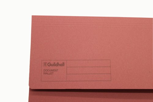 Exacompta Guildhall Document Wallet Foolscap Pink (Pack of 50) GDW1-PNK