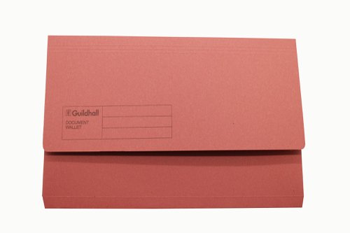 Exacompta Guildhall Document Wallet Foolscap Pink (Pack of 50) GDW1-PNK