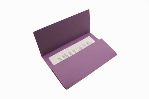 Guildhall Document Wallets Foolscap Violet (Pack of 50) GDW1-VLT