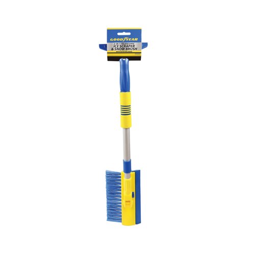 Goodyear 2-in-1 Telescopic Handle Ice Scraper and Snow Brush 905529